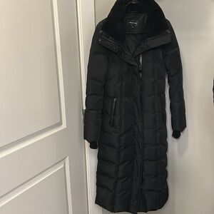 Mackage Jada Long Down Coat Black EUC Small